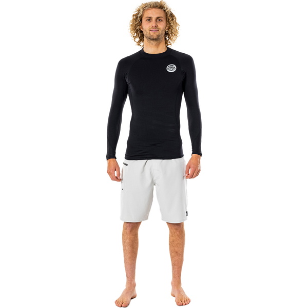 2026 Rip Curl Mens Thermopro 1mm Long Sleeve Thermal Vest WLYYAM - Black
